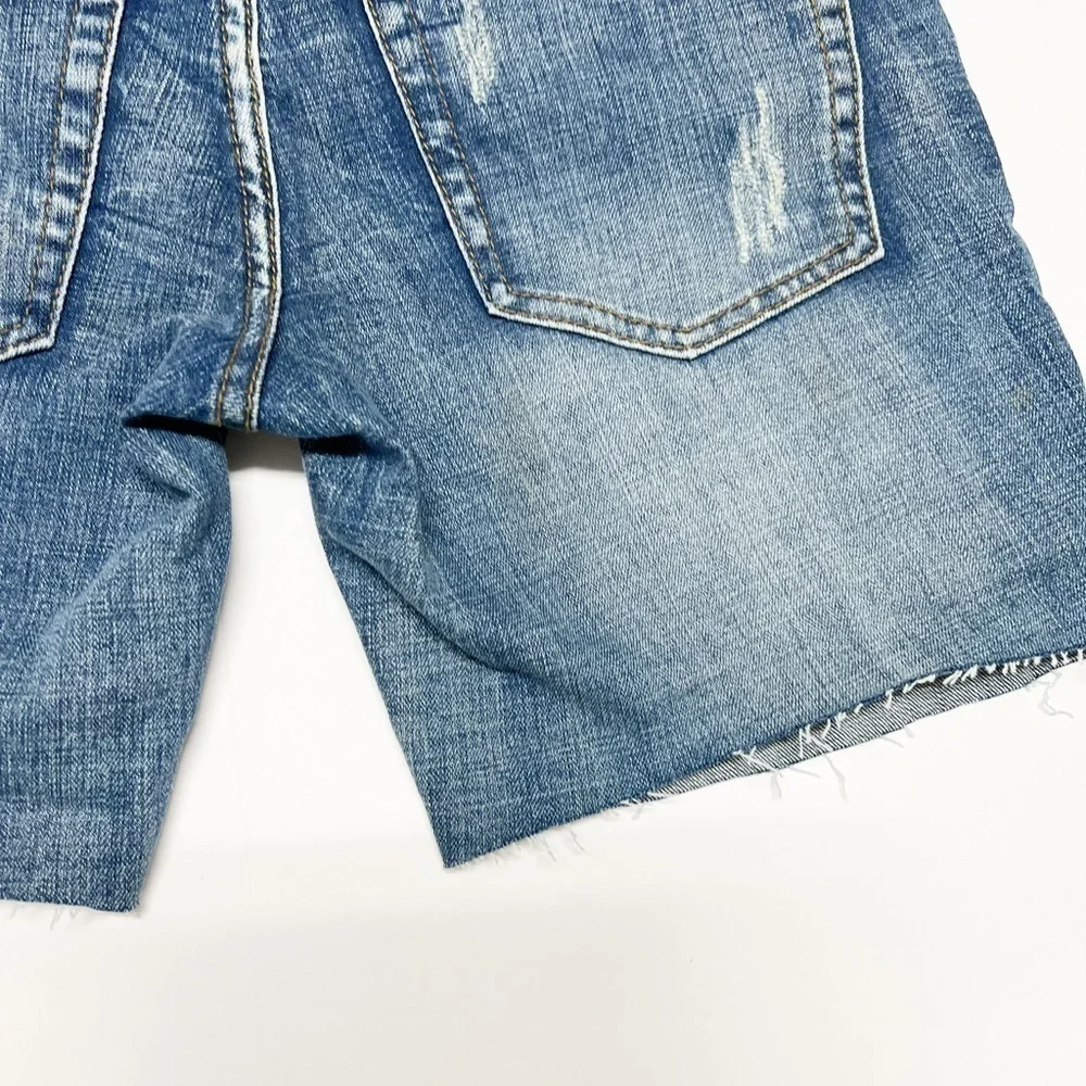One Teaspoon Womens Medium Wash Awesome Baggies Cut Off Bermuda Jorts